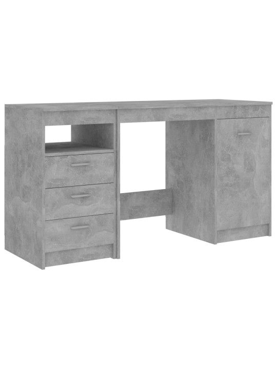 Psací stůl betonově šedý 140 x 50 x 76 cm kompozitní dřevo