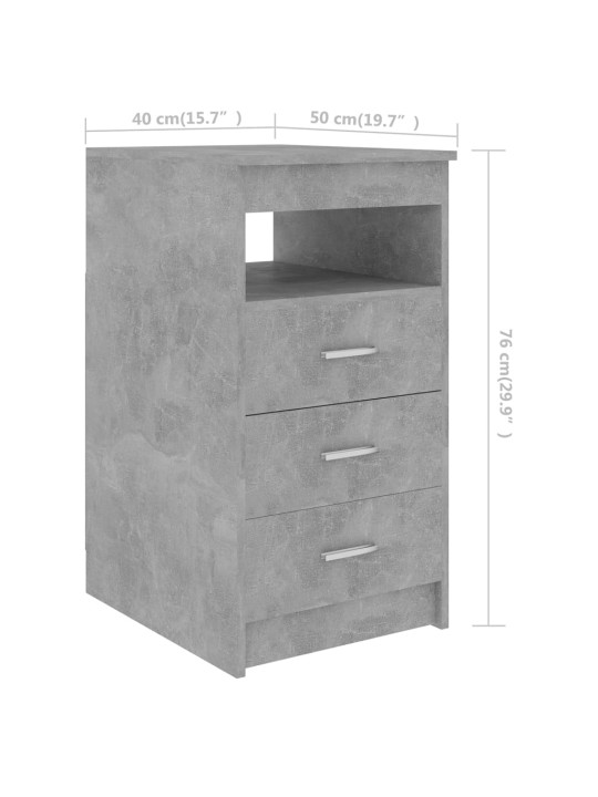 Psací stůl betonově šedý 140 x 50 x 76 cm kompozitní dřevo