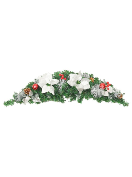 Vánoční oblouk s LED světly zelený 90 cm PVC