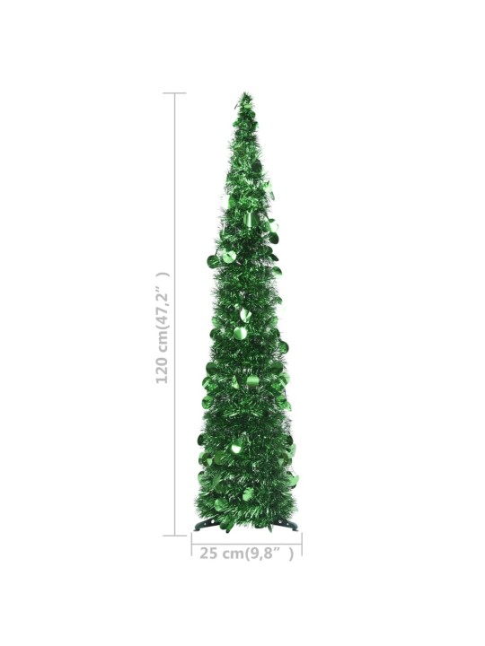 Pop-up umělý vánoční stromek zelený 120 cm PET