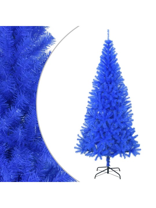 Umělý vánoční stromek se stojanem modrý 210 cm PVC