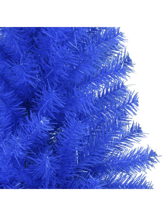 Umělý vánoční stromek se stojanem modrý 210 cm PVC