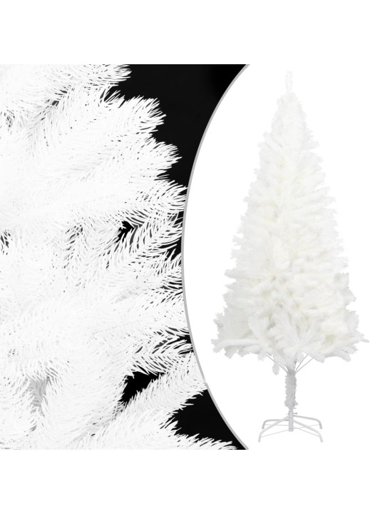 Umělý vánoční stromek s realistickým jehličím bílý 120 cm