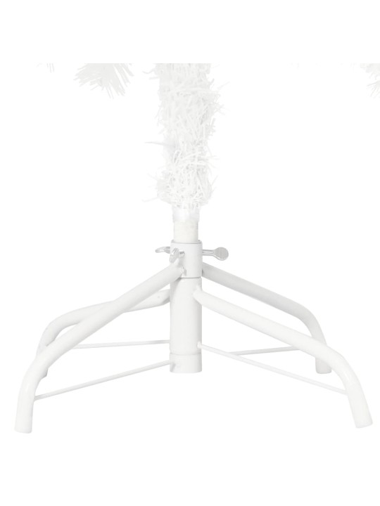 Umělý vánoční stromek s realistickým jehličím bílý 120 cm