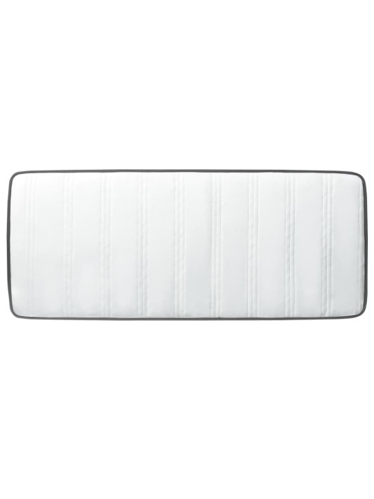 Postel boxspring tmavě šedá textil 100 x 200 cm