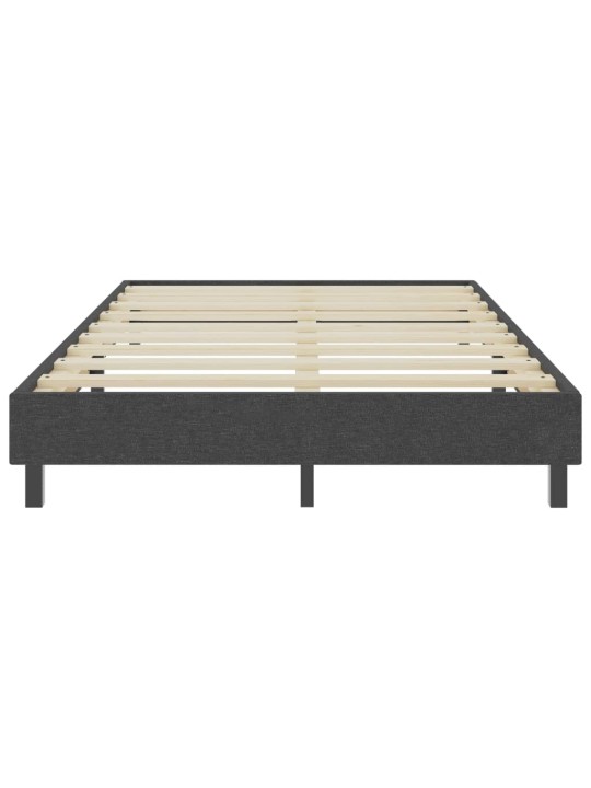 Postel boxspring tmavě šedá textil 120 x 200 cm