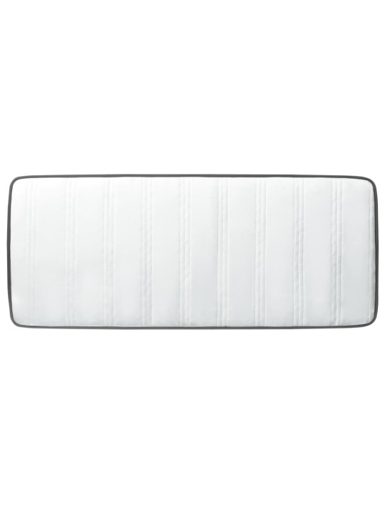 Postel boxspring tmavě šedá textil 120 x 200 cm