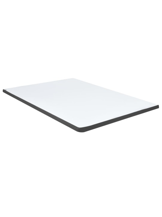 Postel boxspring tmavě šedá textil 140 x 200 cm
