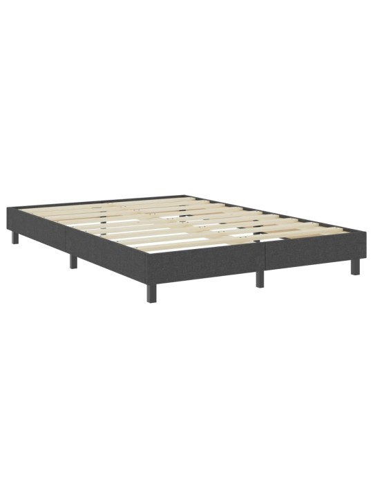 Postel boxspring tmavě šedá textil 180 x 200 cm