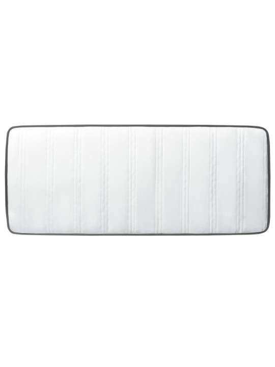 Postel boxspring tmavě šedá textil 80 x 200 cm