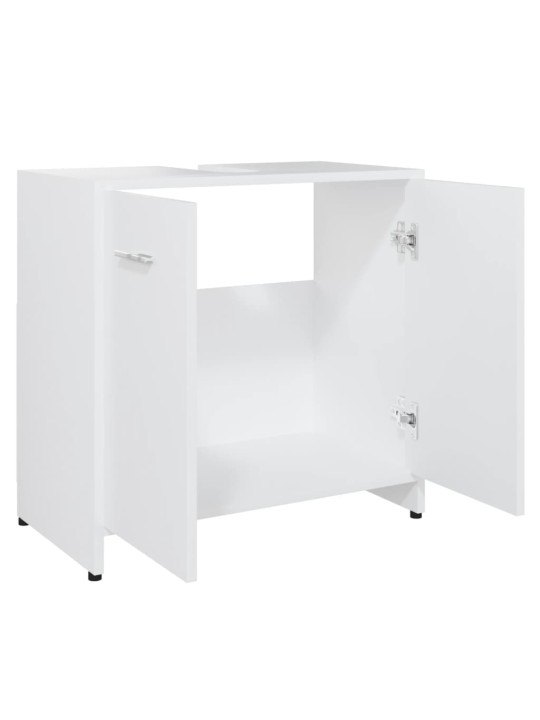 Koupelnová skříňka bílá 60 x 33 x 61 cm kompozitní dřevo