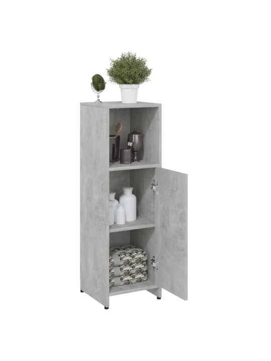 Koupelnová skříňka betonově šedá 30x30x95 cm kompozitní dřevo