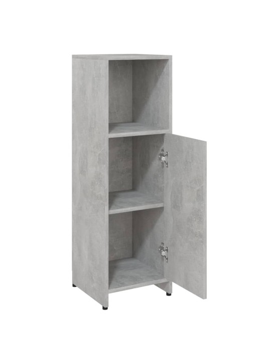 Koupelnová skříňka betonově šedá 30x30x95 cm kompozitní dřevo