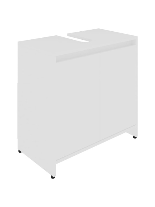 Koupelnová skříňka bílá 60 x 33 x 61 cm kompozitní dřevo