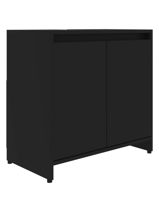 Koupelnová skříňka černá 60 x 33 x 61 cm kompozitní dřevo