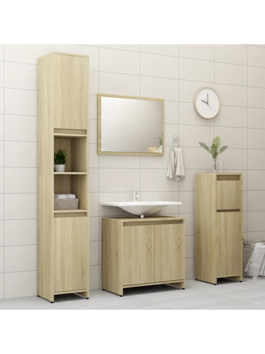 Koupelnová skříňka dub sonoma 60 x 33 x 61 cm kompozitní dřevo