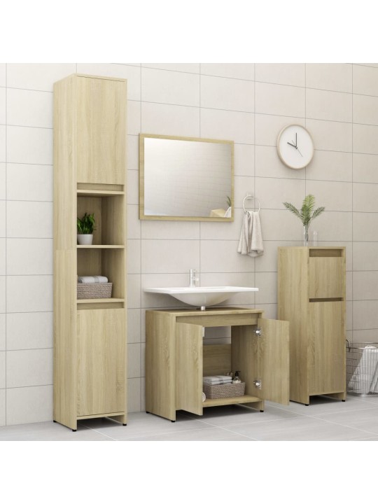 Koupelnová skříňka dub sonoma 60 x 33 x 61 cm kompozitní dřevo
