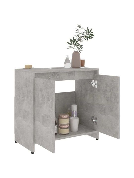 Koupelnová skříňka betonově šedá 60x33x61 cm kompozitní dřevo