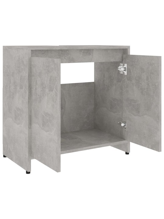 Koupelnová skříňka betonově šedá 60x33x61 cm kompozitní dřevo