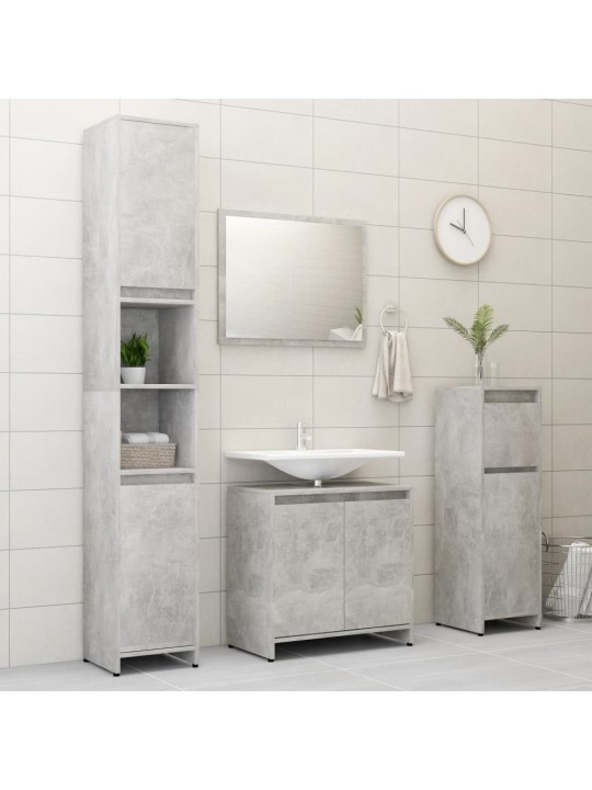 Koupelnová skříňka betonově šedá 60x33x61 cm kompozitní dřevo