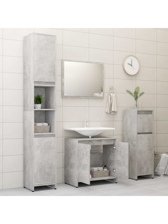 Koupelnová skříňka betonově šedá 60x33x61 cm kompozitní dřevo