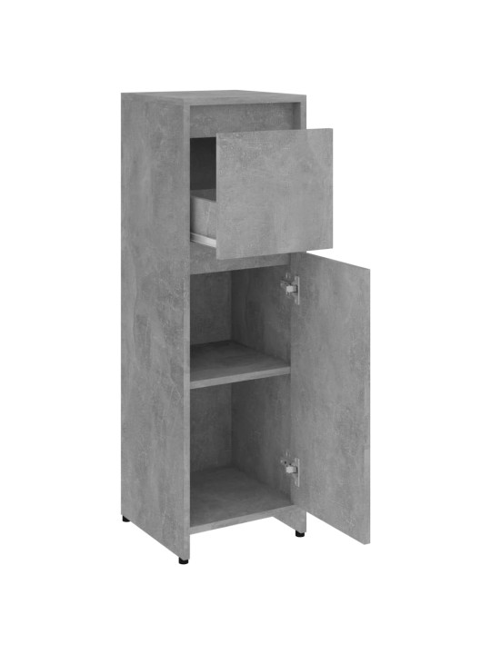 Koupelnová skříňka betonově šedá 30x30x95 cm kompozitní dřevo
