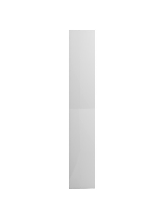 Koupelnová skříňka bílá lesklá 30x30x183,5 cm kompozitní dřevo