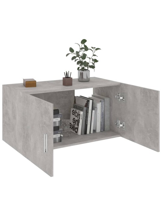 Nástěnná skříňka betonově šedá 80x39x40 cm kompozitní dřevo