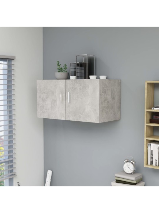Nástěnná skříňka betonově šedá 80x39x40 cm kompozitní dřevo
