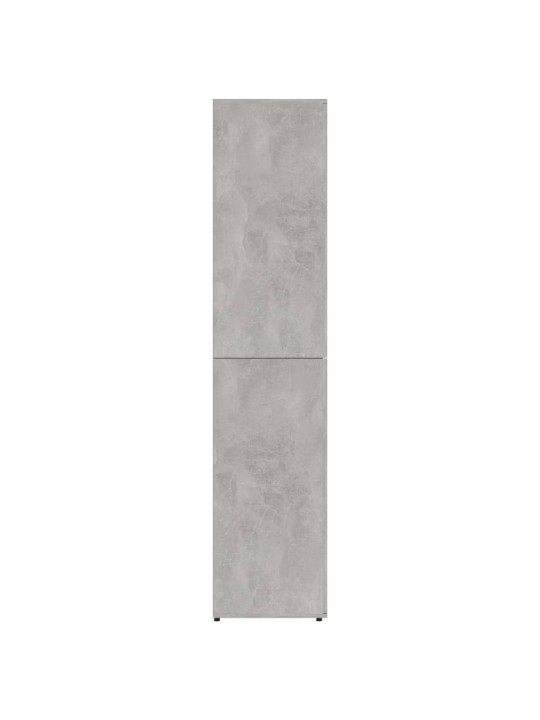 Botník betonově šedý 80 x 39 x 178 cm dřevotříska
