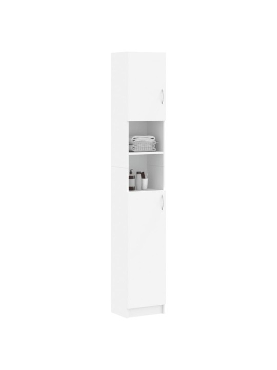 Koupelnová skříňka bílá 32 x 25,5 x 190 cm kompozitní dřevo
