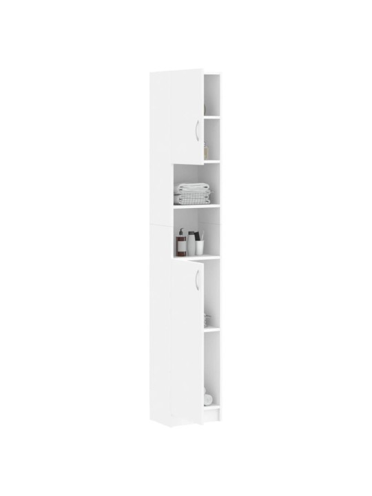 Koupelnová skříňka bílá 32 x 25,5 x 190 cm kompozitní dřevo
