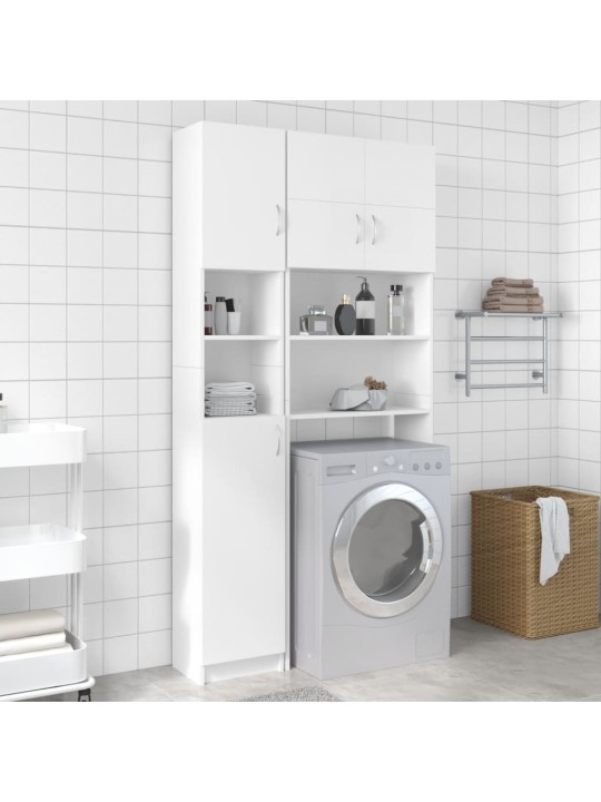 Koupelnová skříňka bílá 32 x 25,5 x 190 cm kompozitní dřevo