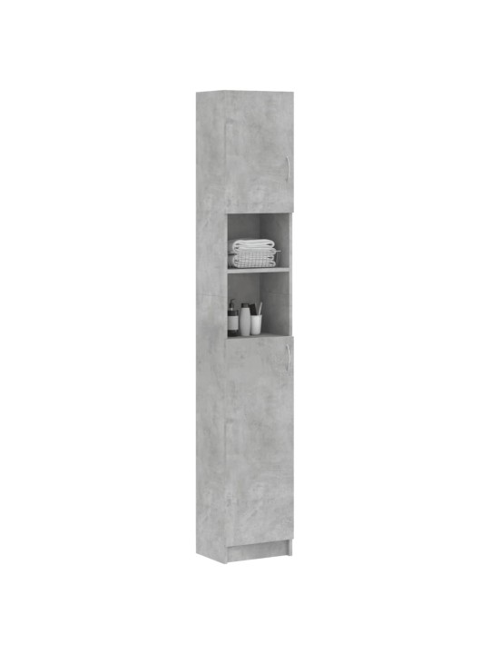 Koupelnová skříňka betonově šedá 32x25,5x190cm kompozitní dřevo