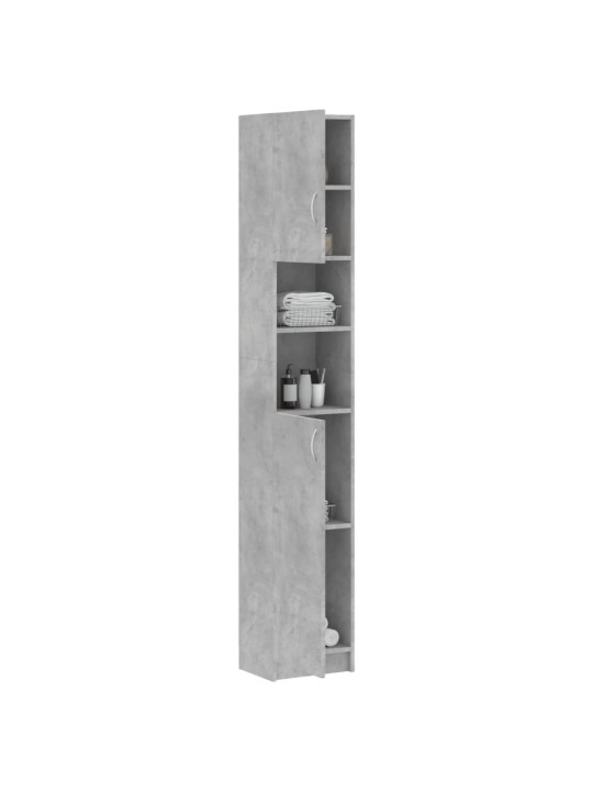 Koupelnová skříňka betonově šedá 32x25,5x190cm kompozitní dřevo