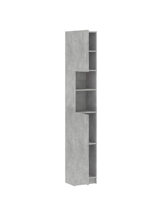 Koupelnová skříňka betonově šedá 32x25,5x190cm kompozitní dřevo