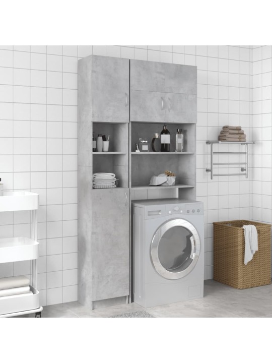 Koupelnová skříňka betonově šedá 32x25,5x190cm kompozitní dřevo