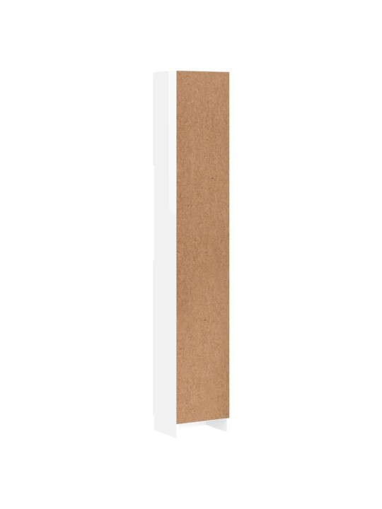 Koupelnová skříňka bílá lesklá 32x25,5x190 cm kompozitní dřevo