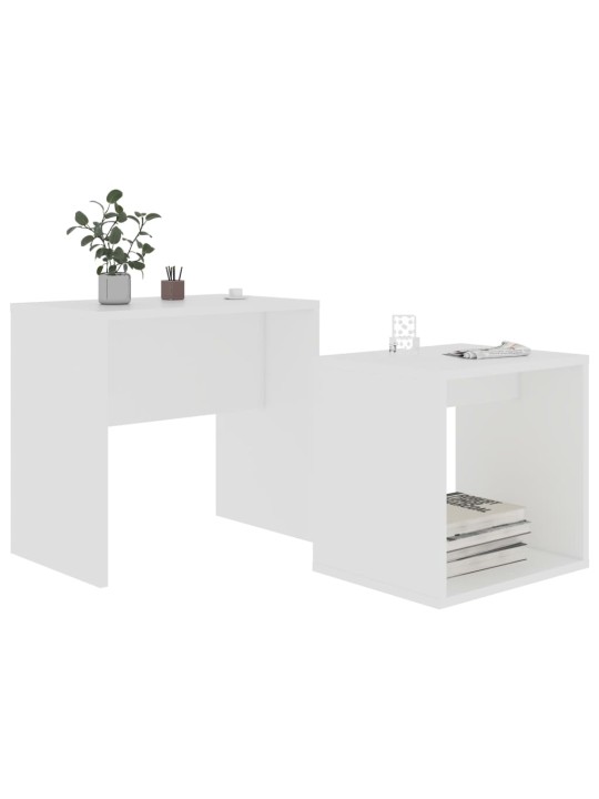 Set konferenčních stolků bílý 48 x 30 x 45 cm kompozitní dřevo