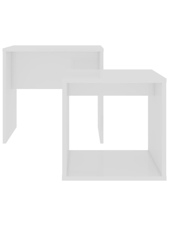 Set konferenčních stolků bílý 48 x 30 x 45 cm kompozitní dřevo