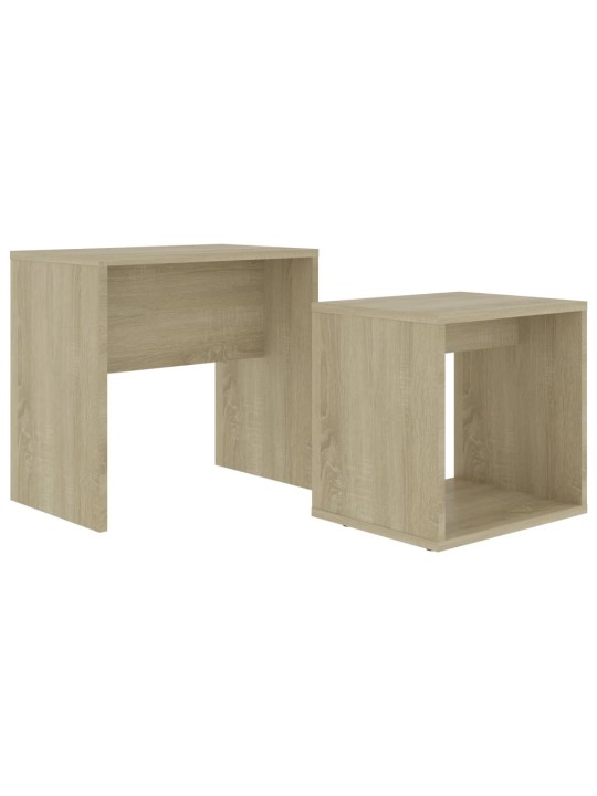 Set konferenčních stolků sonoma dub 48x30x45cm kompozitní dřevo