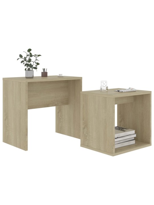 Set konferenčních stolků sonoma dub 48x30x45cm kompozitní dřevo
