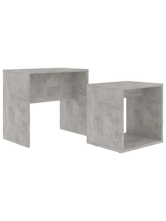 Set konferenčních stolků betonově šedý 48x30x45 cm kompozit