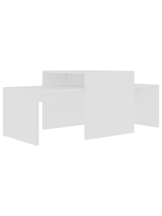 Set konferenčních stolků bílý 100 x 48 x 40 cm kompozitní dřevo