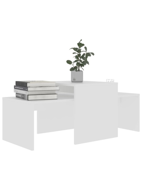 Set konferenčních stolků bílý 100 x 48 x 40 cm kompozitní dřevo