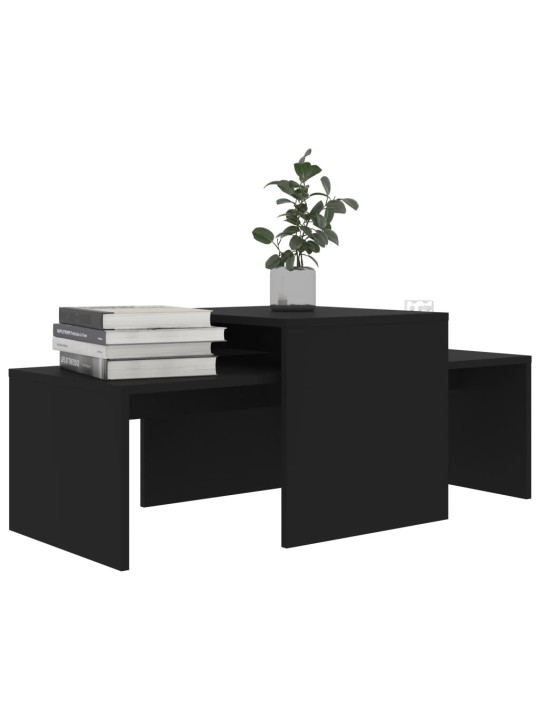 Set konferenčních stolků černý 100x48x40 cm kompozitní dřevo