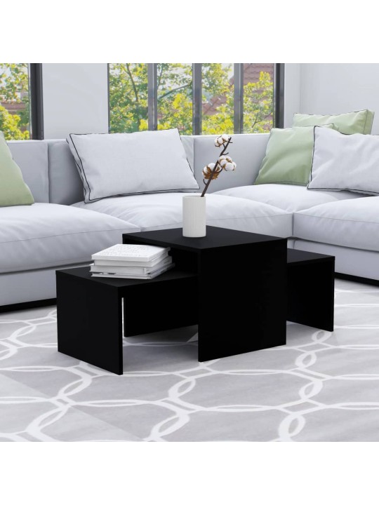 Set konferenčních stolků černý 100x48x40 cm kompozitní dřevo