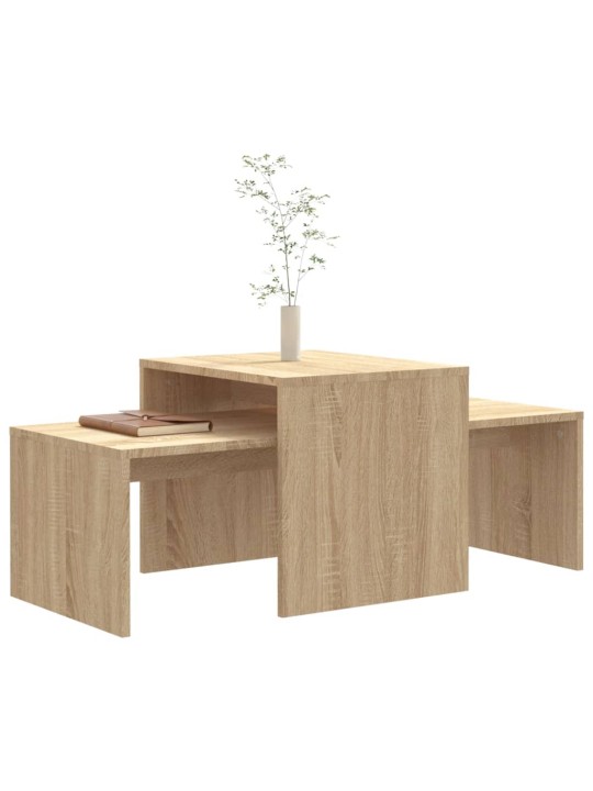 Set konferenčních stolků sonoma dub 100x48x40 cm kompozit