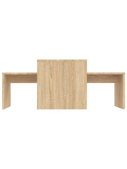Set konferenčních stolků sonoma dub 100x48x40 cm kompozit