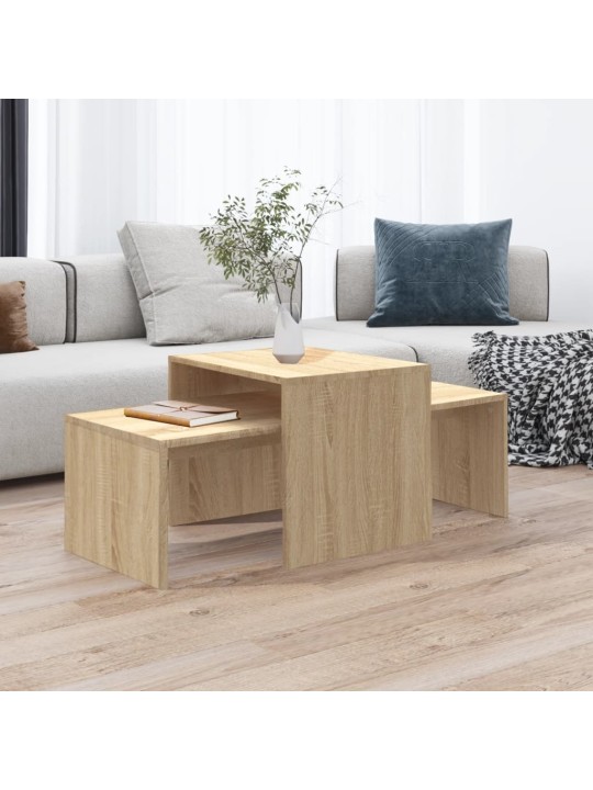Set konferenčních stolků sonoma dub 100x48x40 cm kompozit